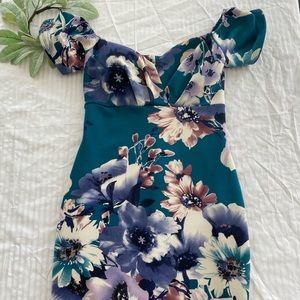 Off shoulder floral dress